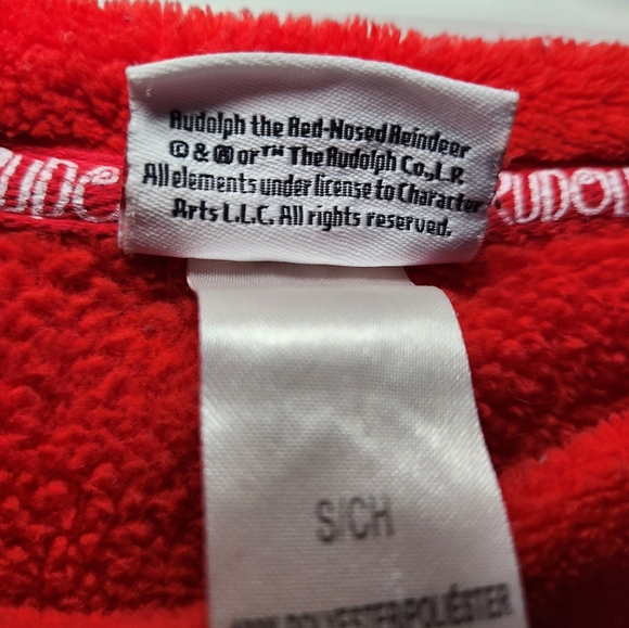 Rudolph Red Nosed Reindeer Christmas Long Sleeve Fleece Wms Size Small - Picture 6 of 7